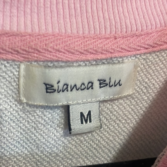 NWOT Bianca blue pink cheetah sweater - Picture 2 of 5